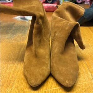 Urban Outfitters Tan Ankle Booties with Suede Finish